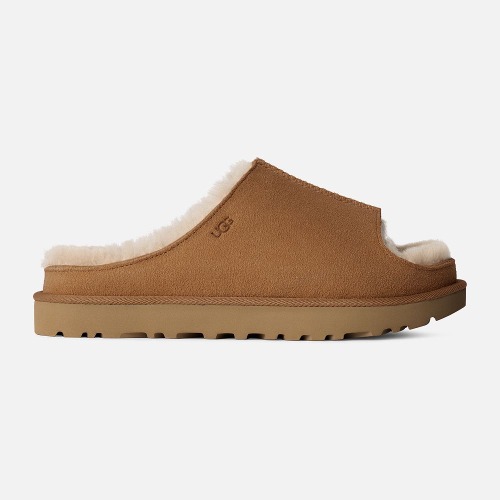 MUSE ゴールデングース SHEARLING LINING HIGH CUT UGG® Greenport Slippers | Linen Chest