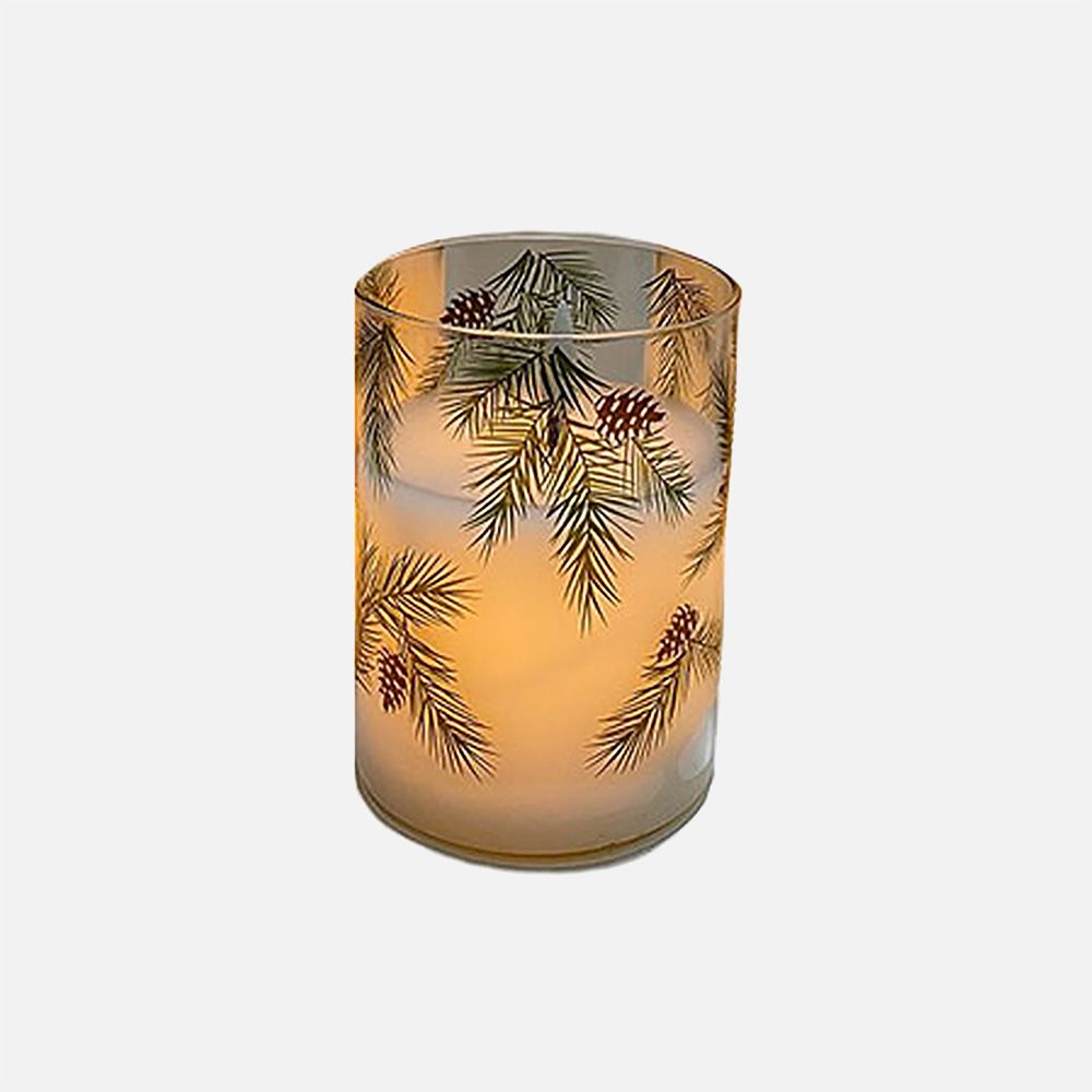 Bougie DEL à motif de branche