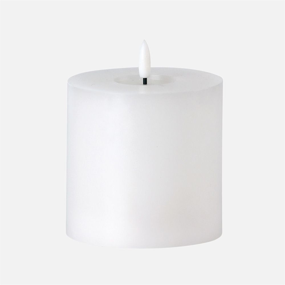 LED Pillar Candle White - 4x4 in 