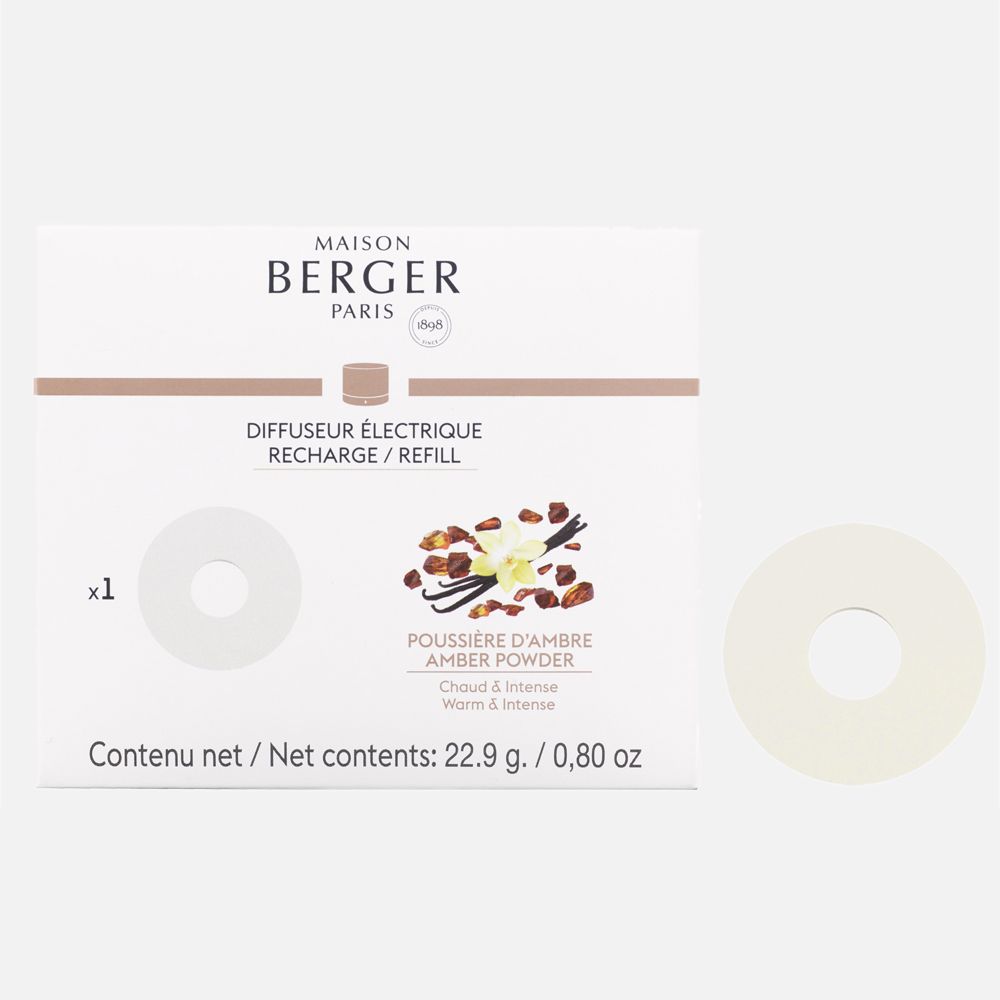 Nomad Electric Diffuser Amber Powder Refill by Maison Berger Paris – 0,80 oz