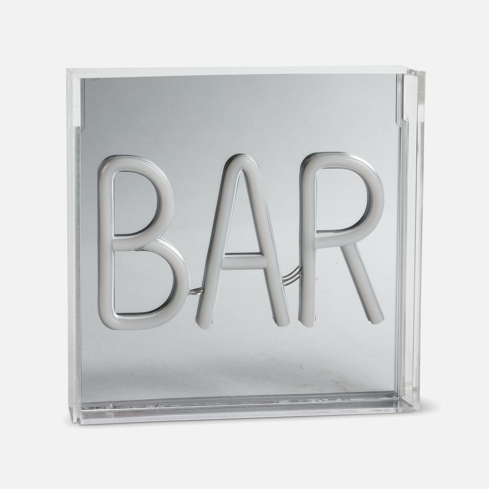 Enseigne Neon LED BAR Rouge, 7 po