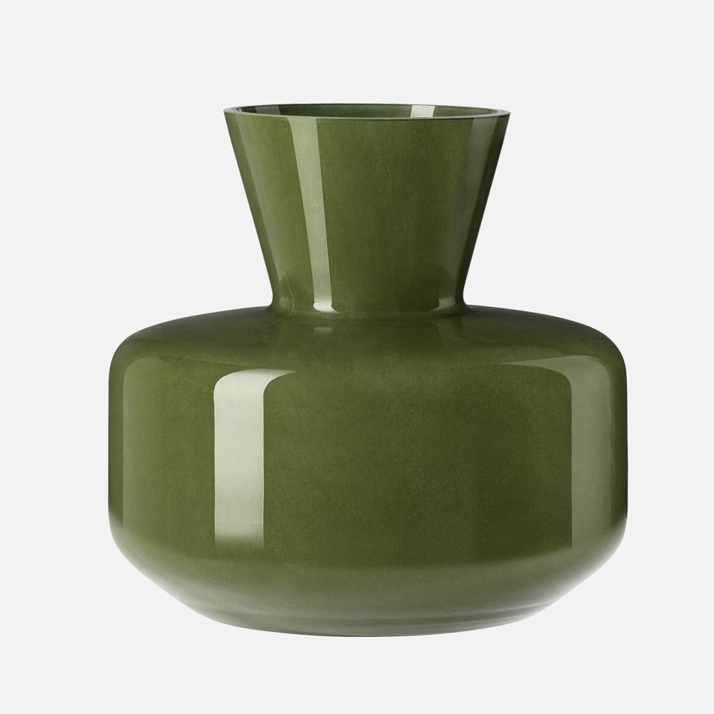 Haro Vase en verre - 8", vert opaque