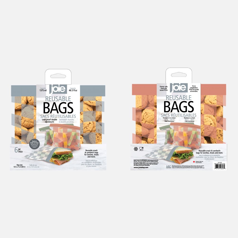 Checkerboard Reusable Peva Bags - 6