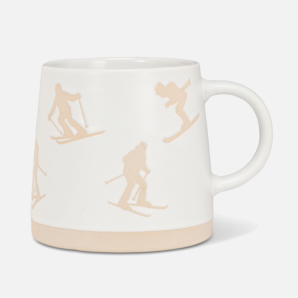 Tasse à large base avec skieurs - 14 oz