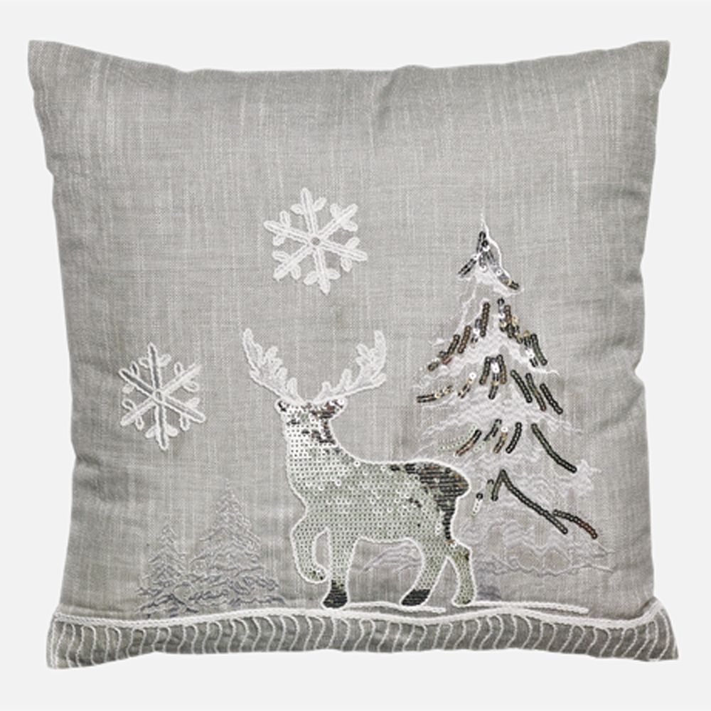 Dasher Holiday Cushion