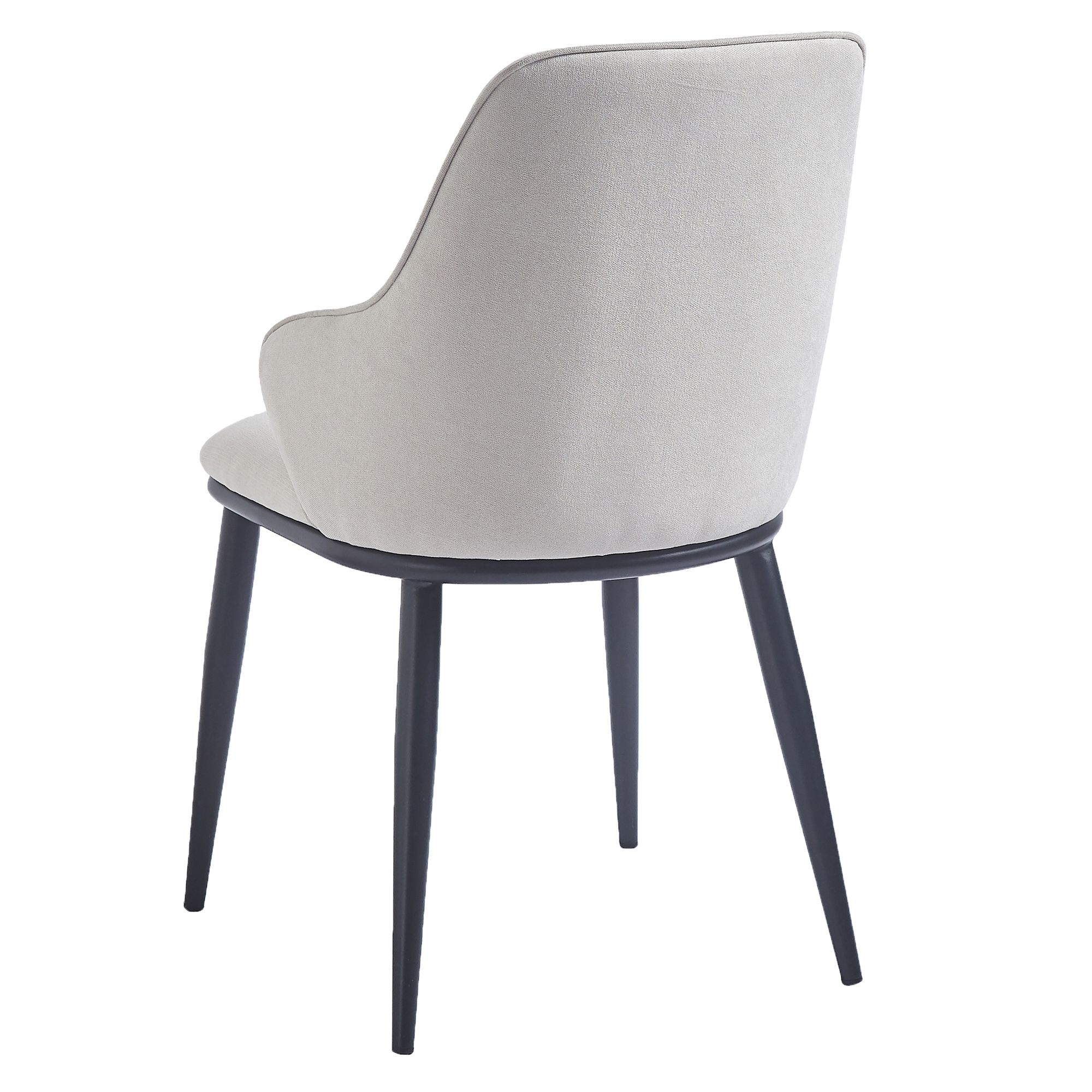 Kash Upholstered Side Chair - Beige Fabric