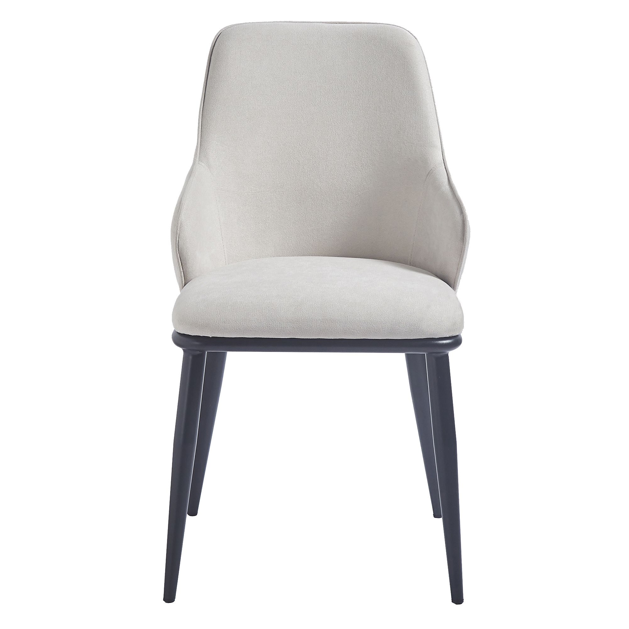Kash Upholstered Side Chair - Beige Fabric