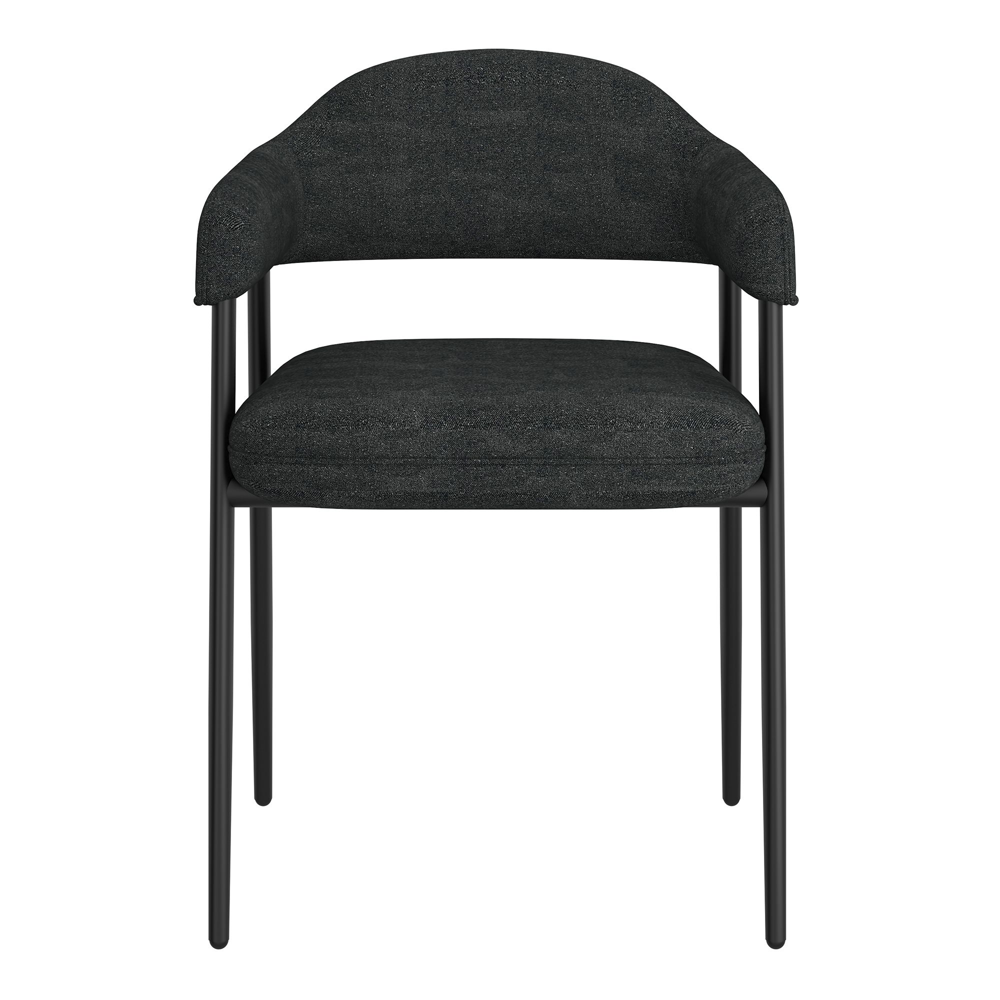 Archer Upholstered Side Chair - Charcoal