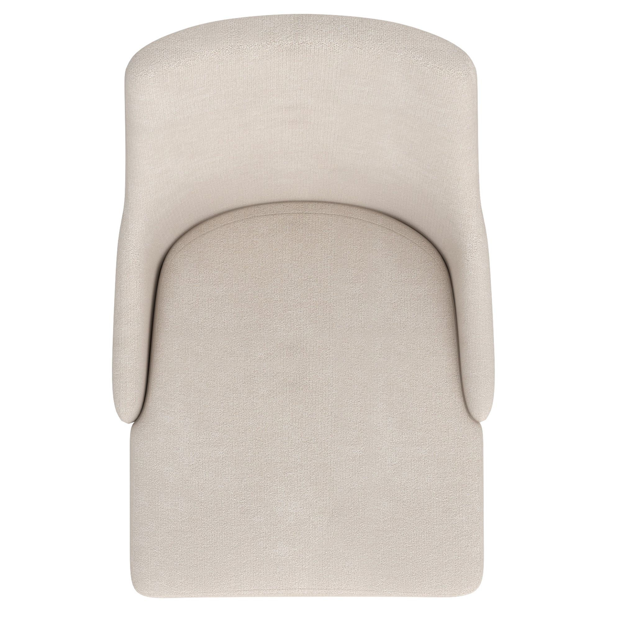 Cora Upholstered Side Chair - Beige Fabric/Walnut