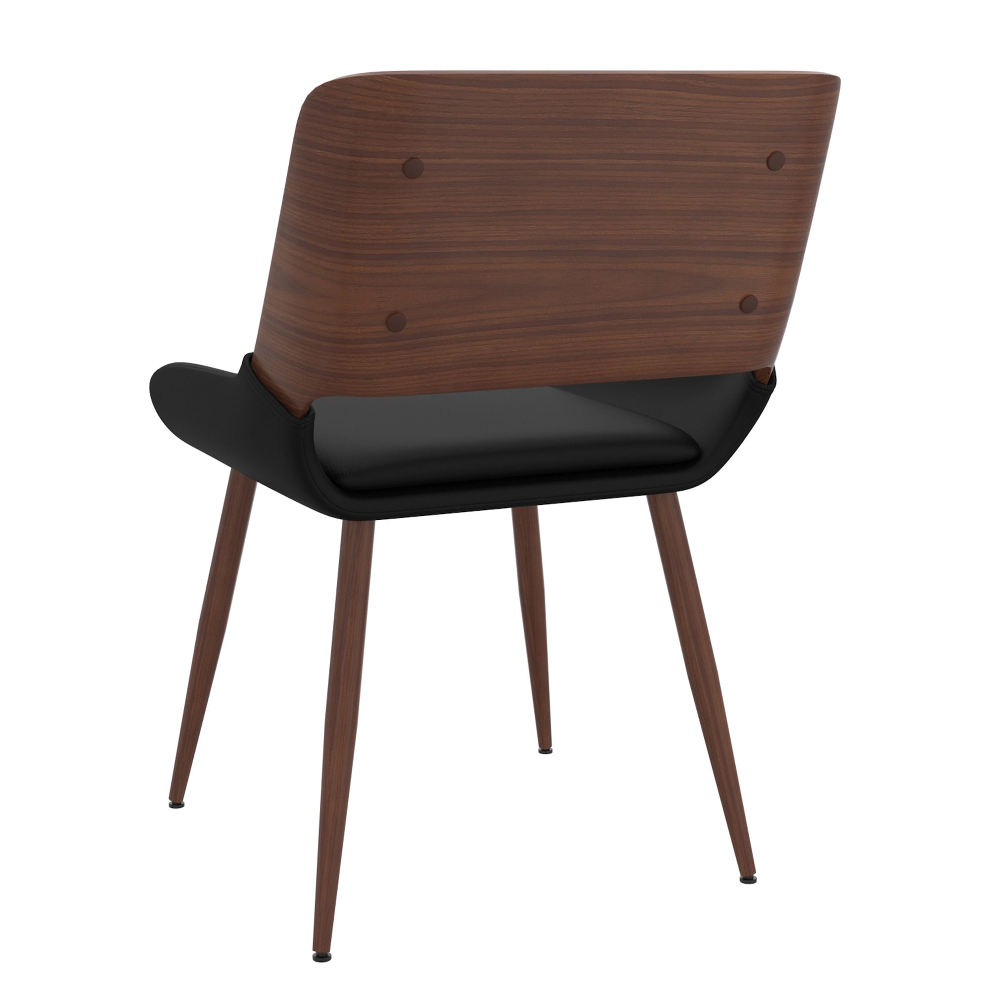 Hudson Upholstered Side Chair - /Walnut