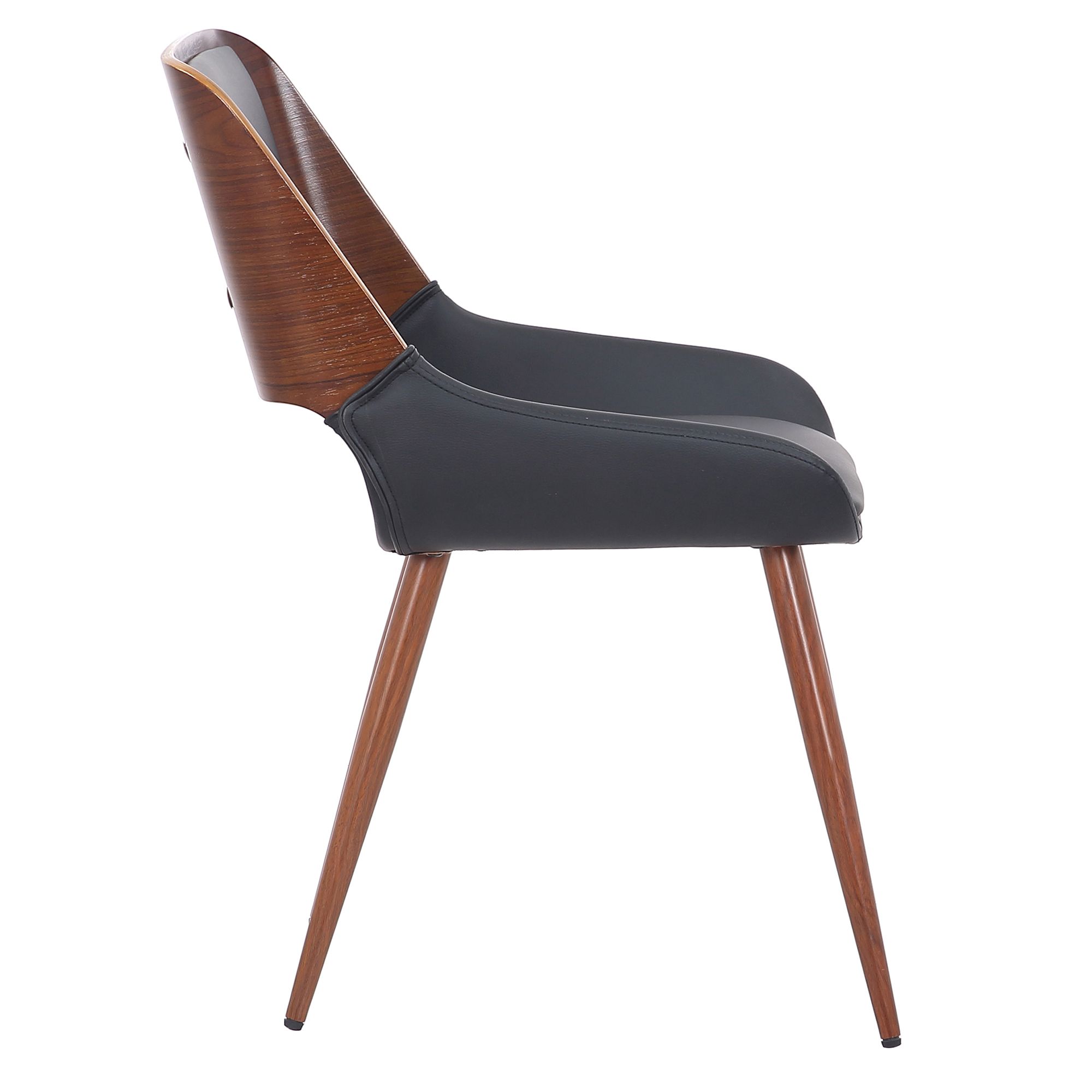Hudson Upholstered Side Chair - /Walnut