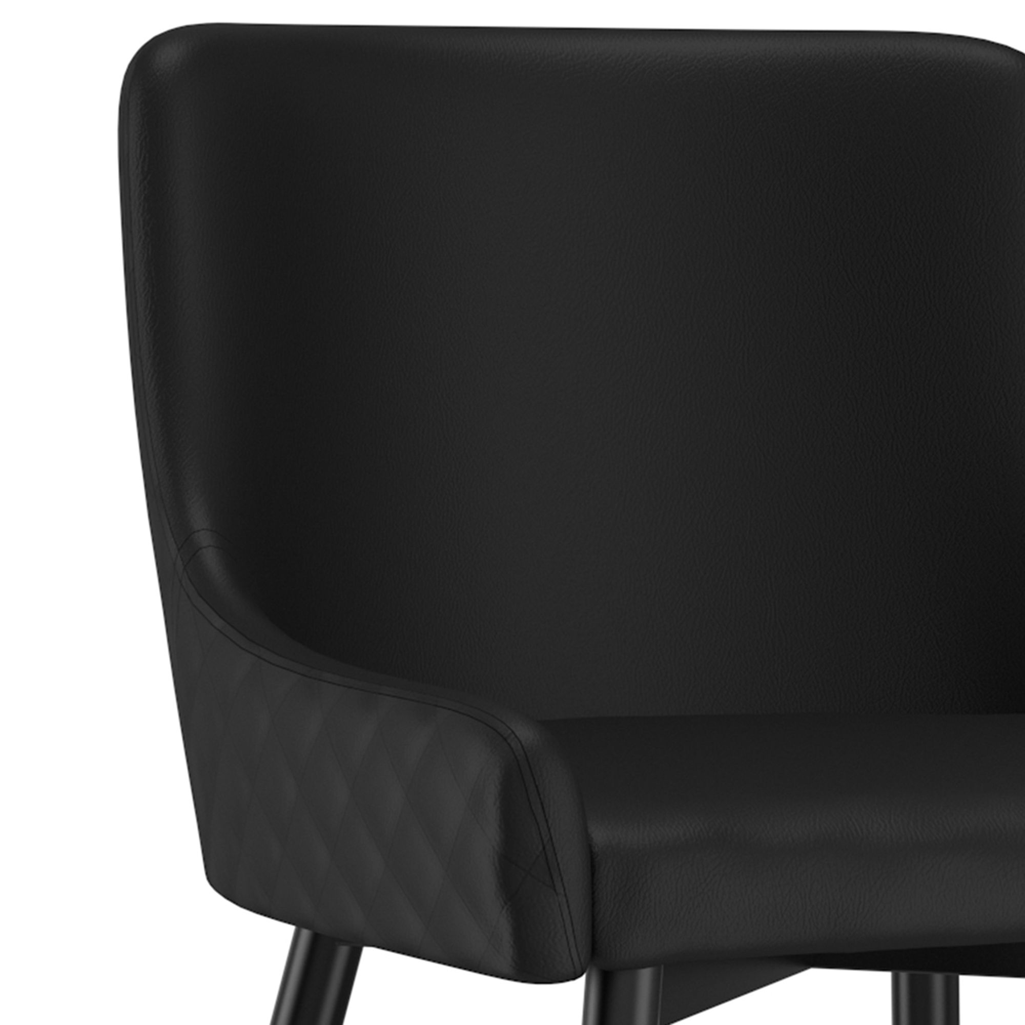 Xander Upholstered Side Chair - Black