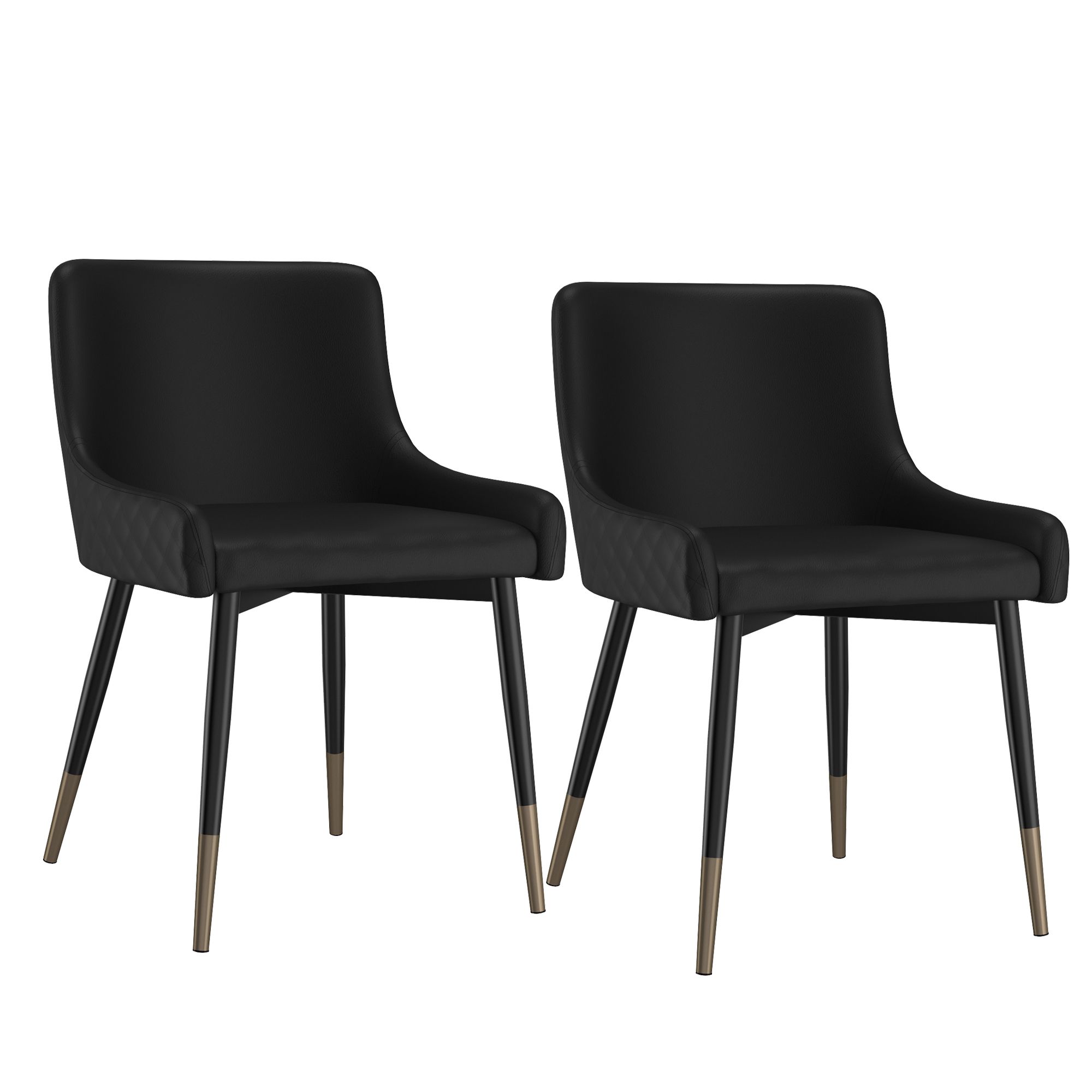 Xander Upholstered Side Chair - Black