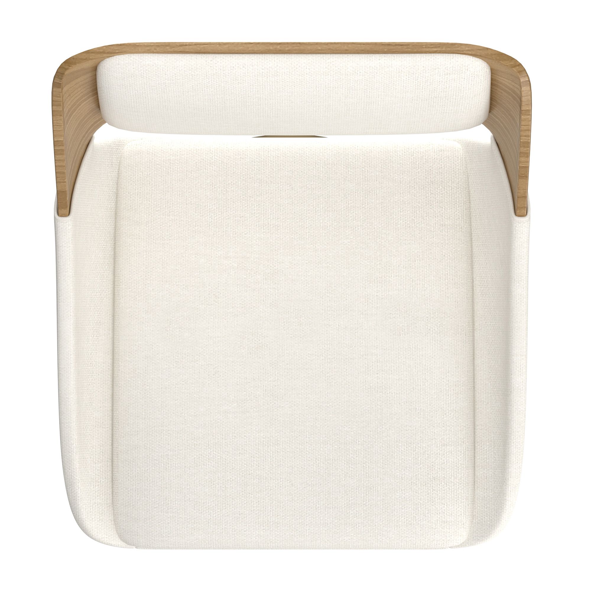 Hudson Counter Stool - Beige Fabric/Natural Finish