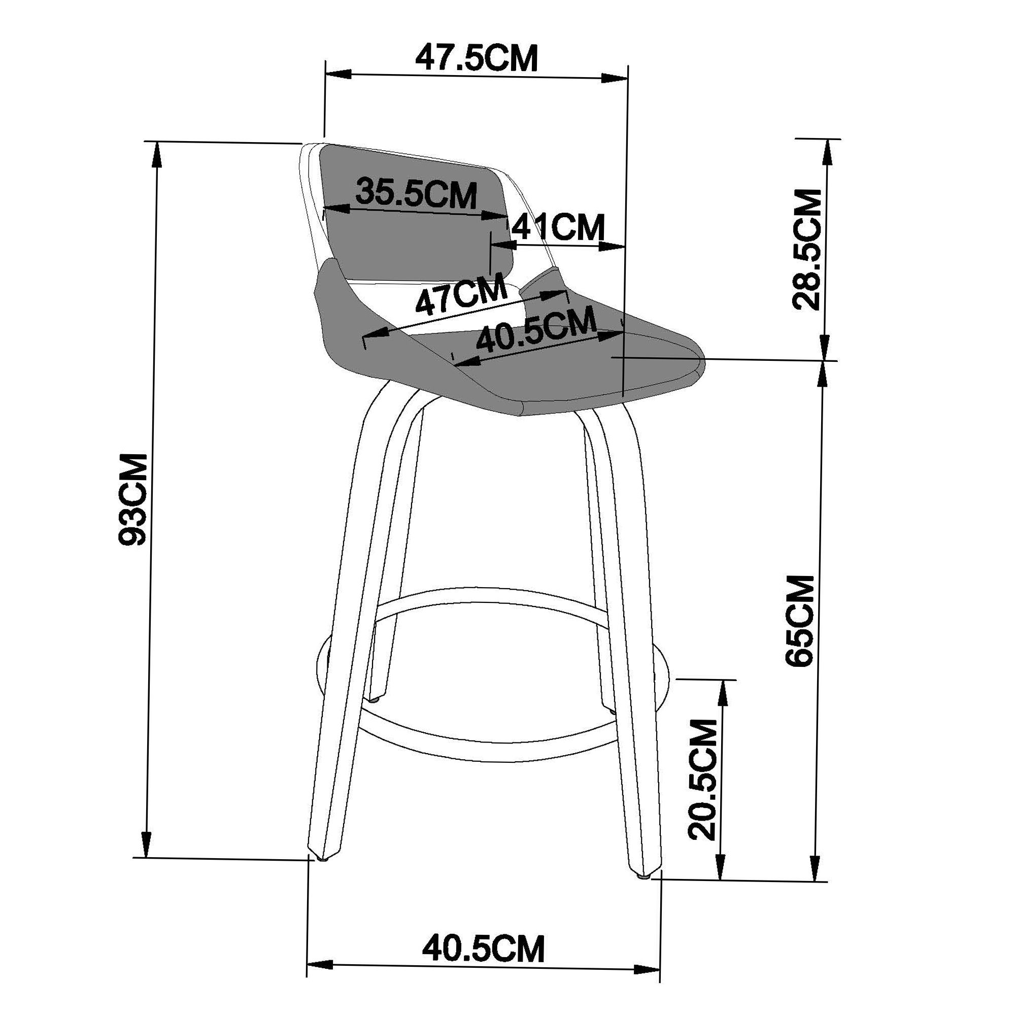 Hudson Counter Stool - Beige Fabric/Natural Finish