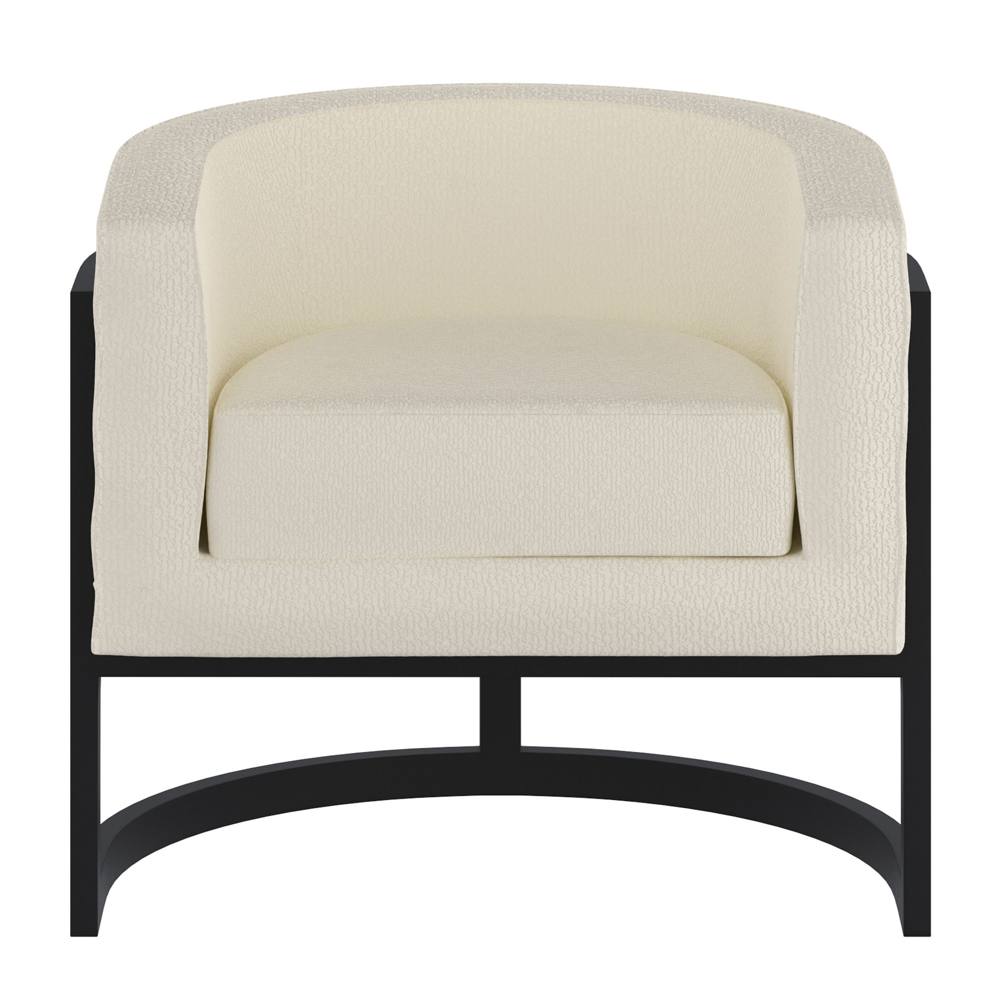 Zhuri Accent Chair - Ivory/Black