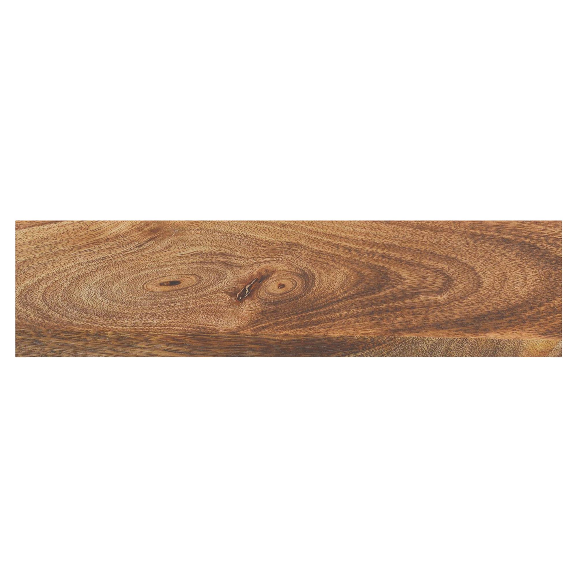 Ojas Console Table - Natural Burnt Finish/Black