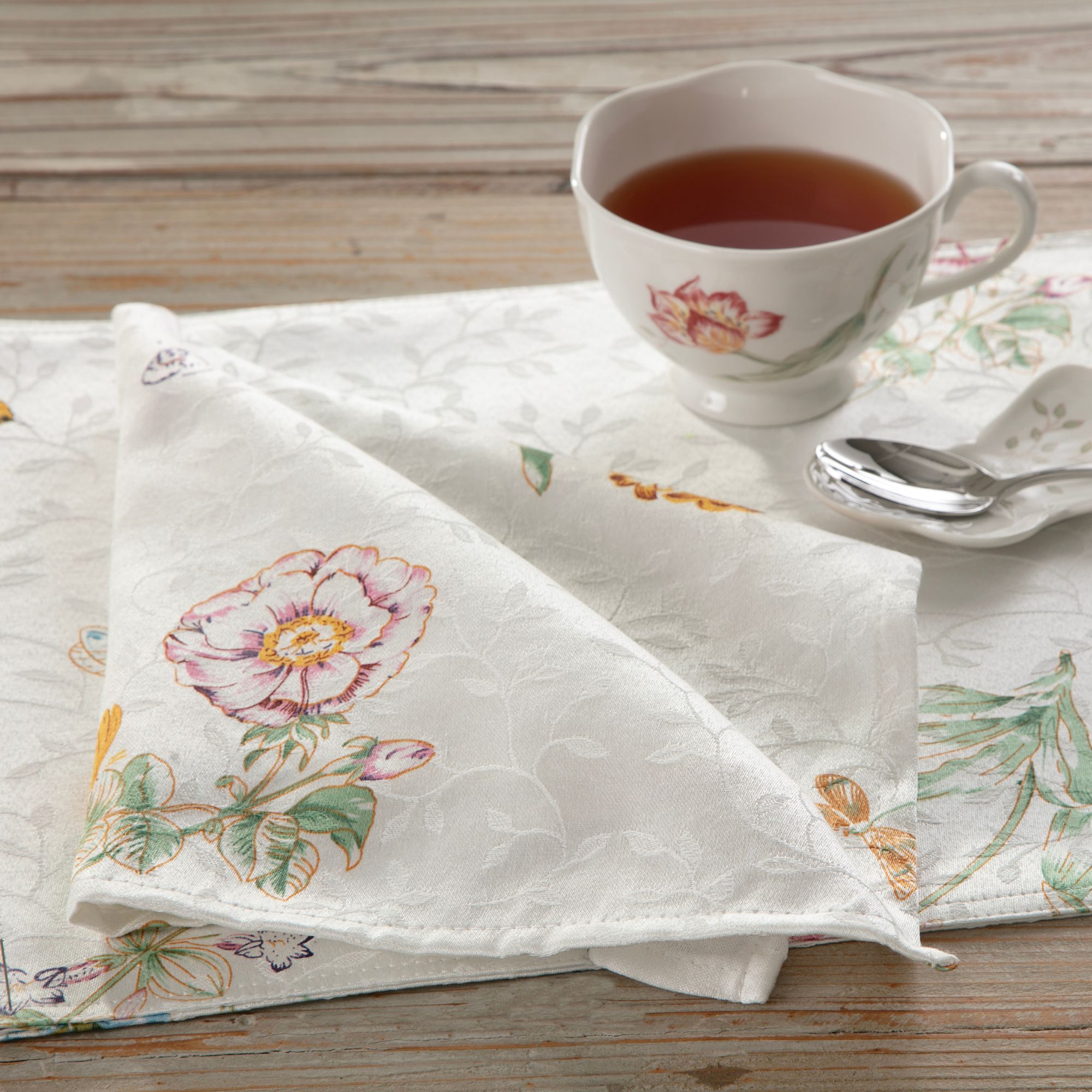 Lenox Butterfly Meadow Serviette de table, Ensemble de 4