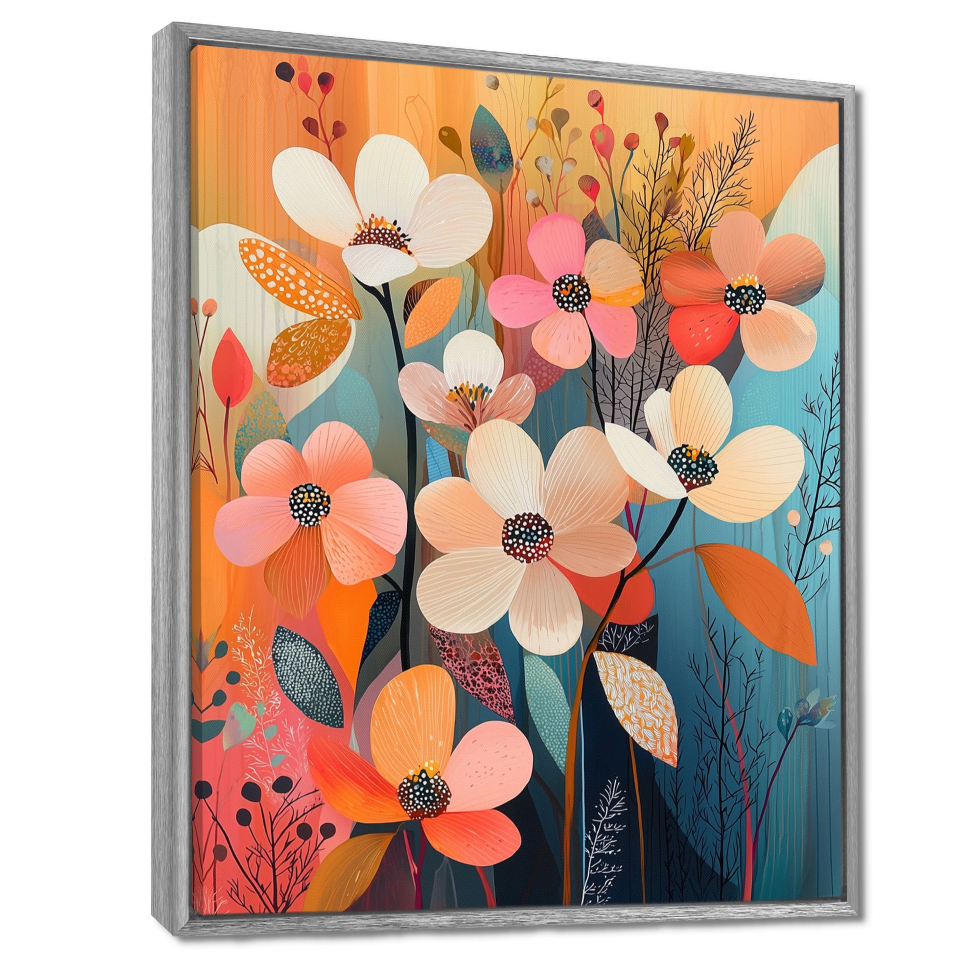Dogwood Harmony – Colorful Botanical Abstract