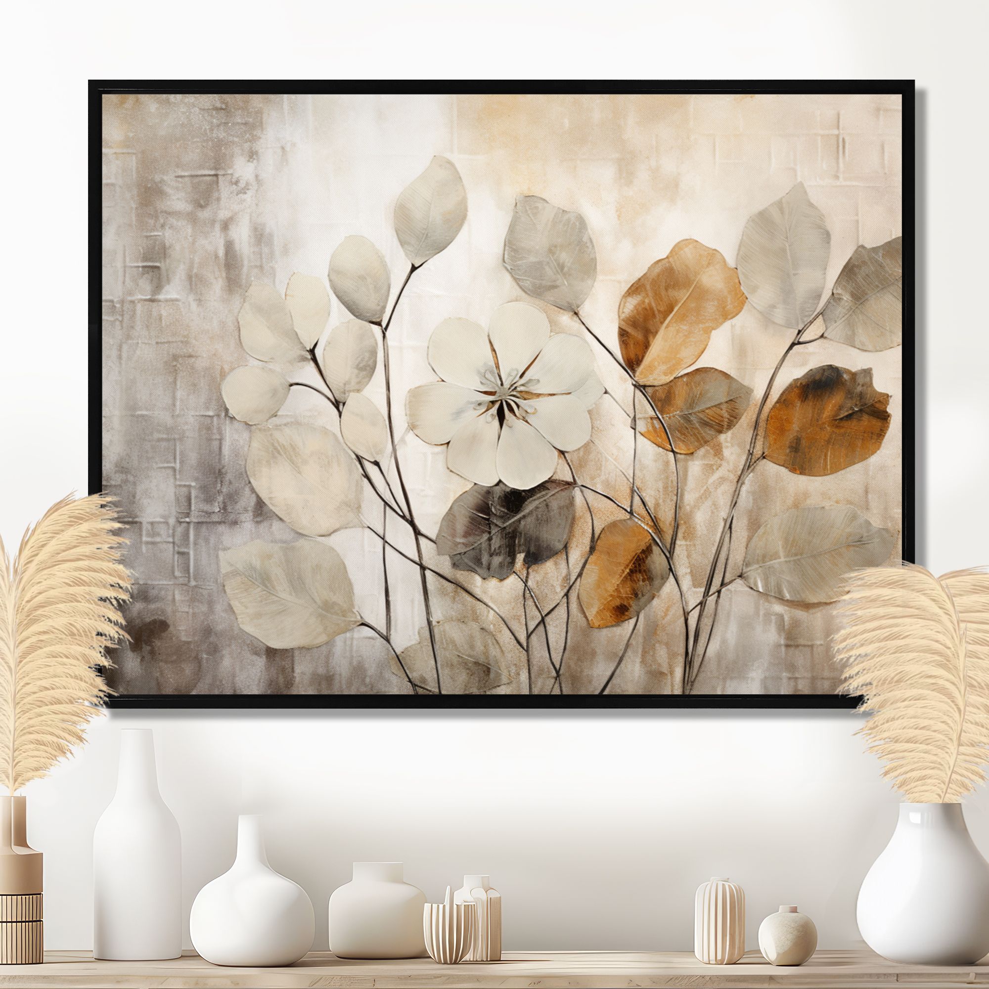 Beige Botanical Impressions – Soft Neutral Floral Design