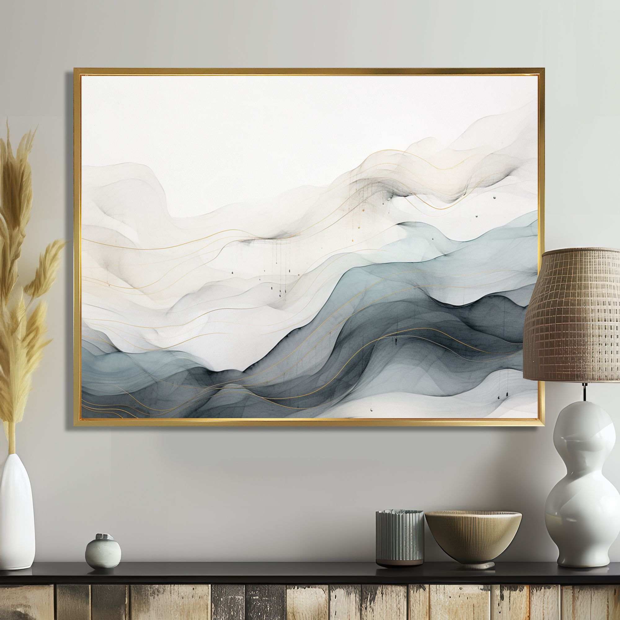 Blue and Grey Linework – Conceptual Modern Abstract