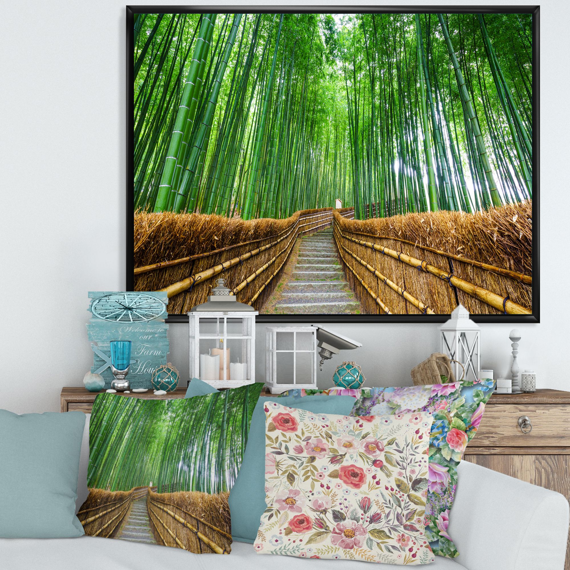 Toile « Path to Bamboo Forest