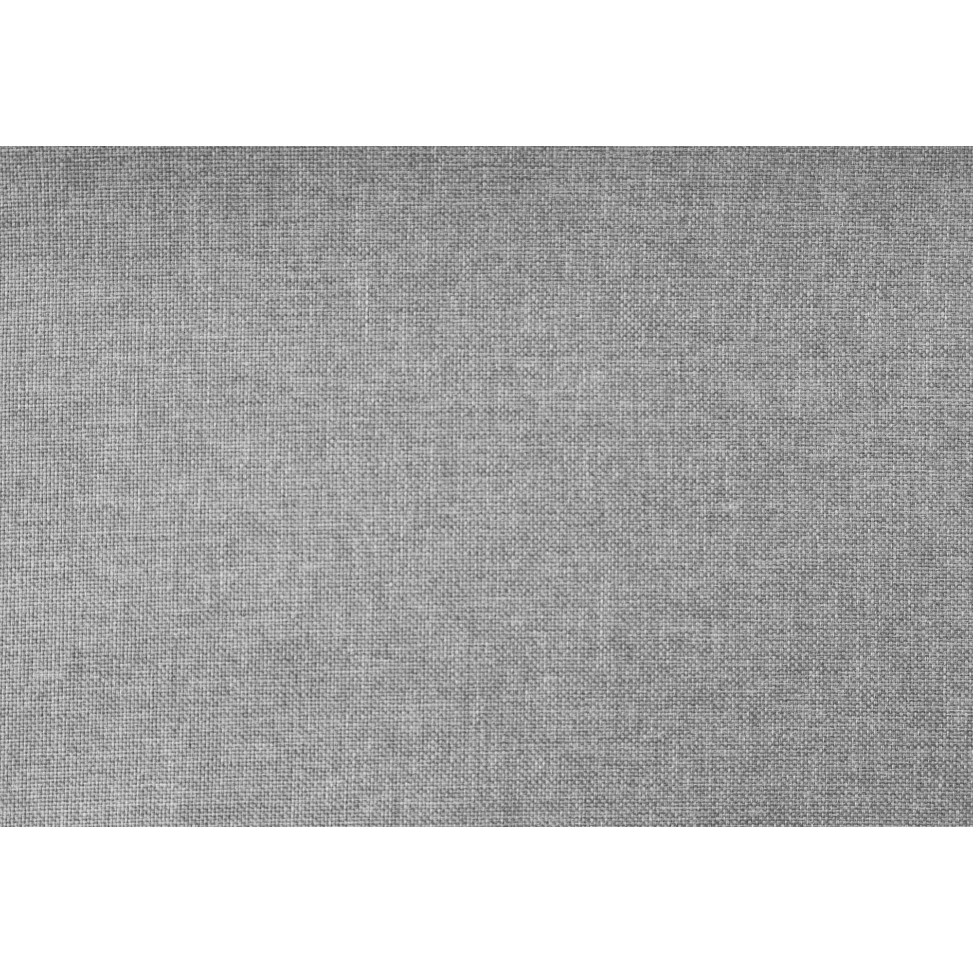 Lit plateforme capitonné gris avec tiroirs de rangement - Grand