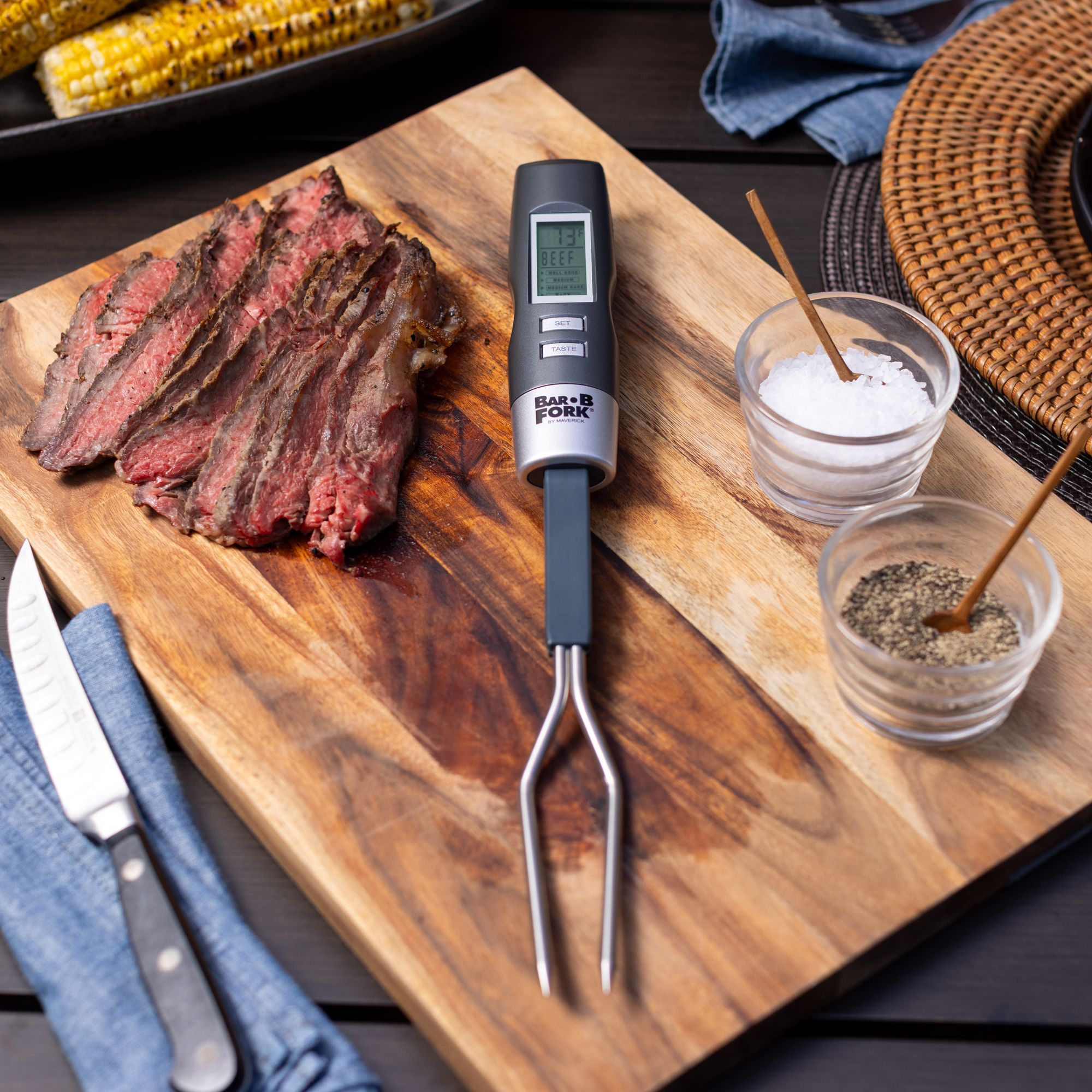 Maverick Fourchette de barbecue numérique BarBFork avec thermomètre intégré