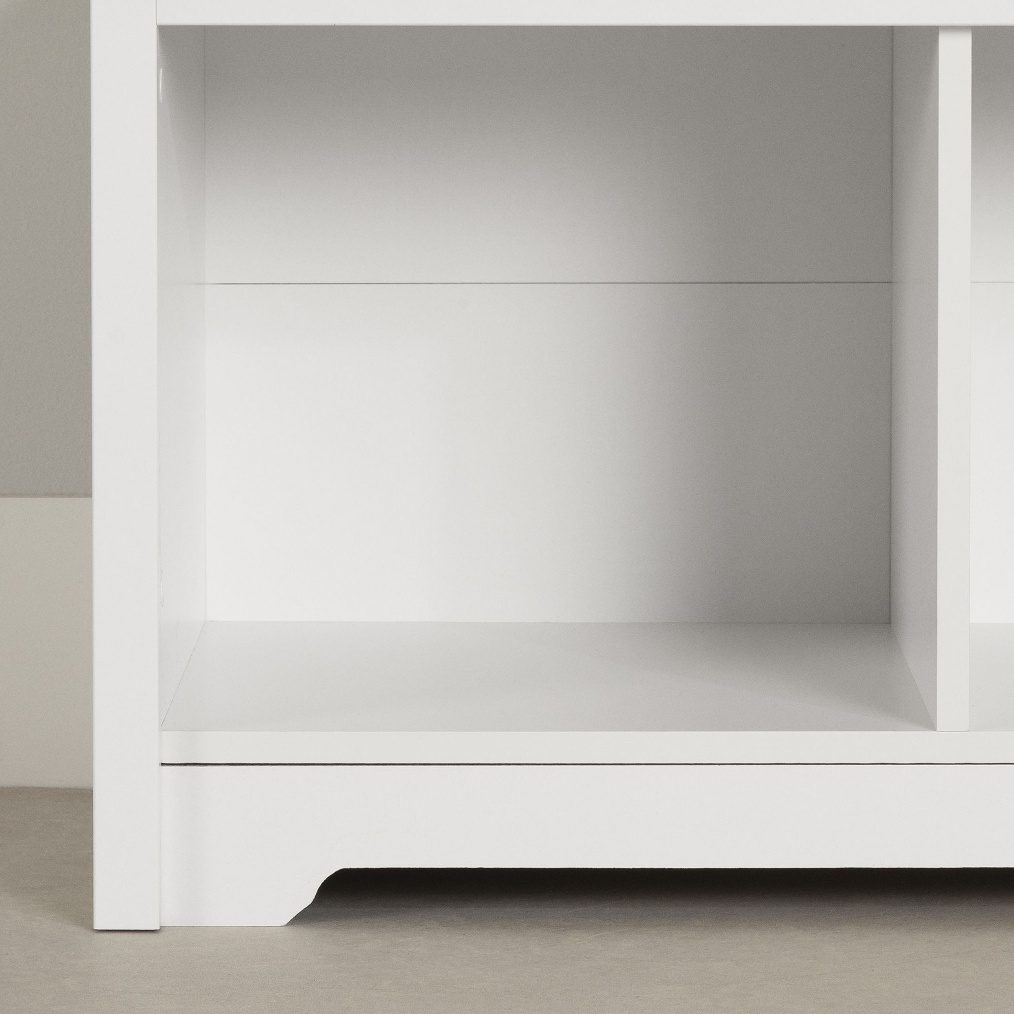 Venus Cubby Storage Bench - Pure White
