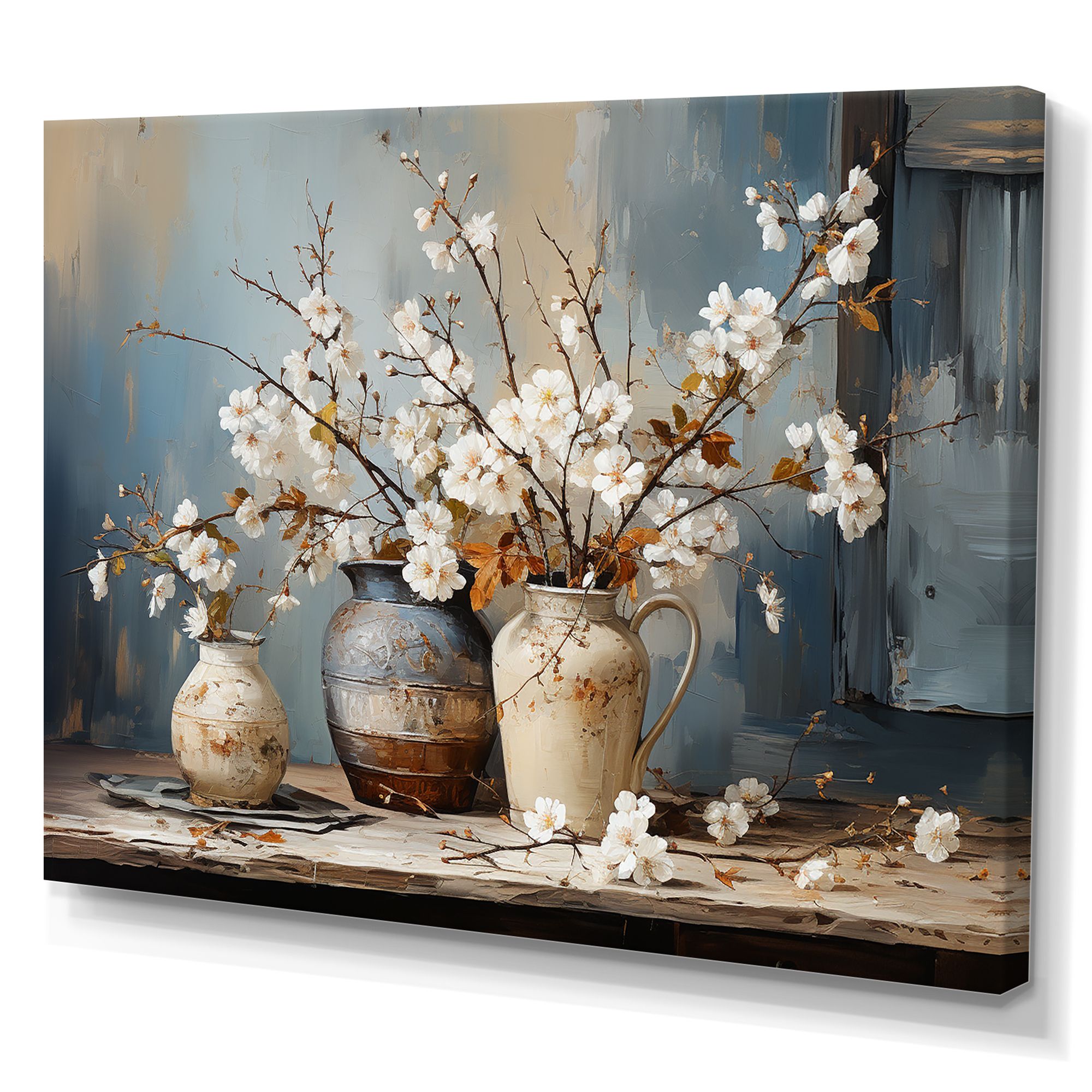 Still Life With Pottery and Flowers – Classic Modern Blend