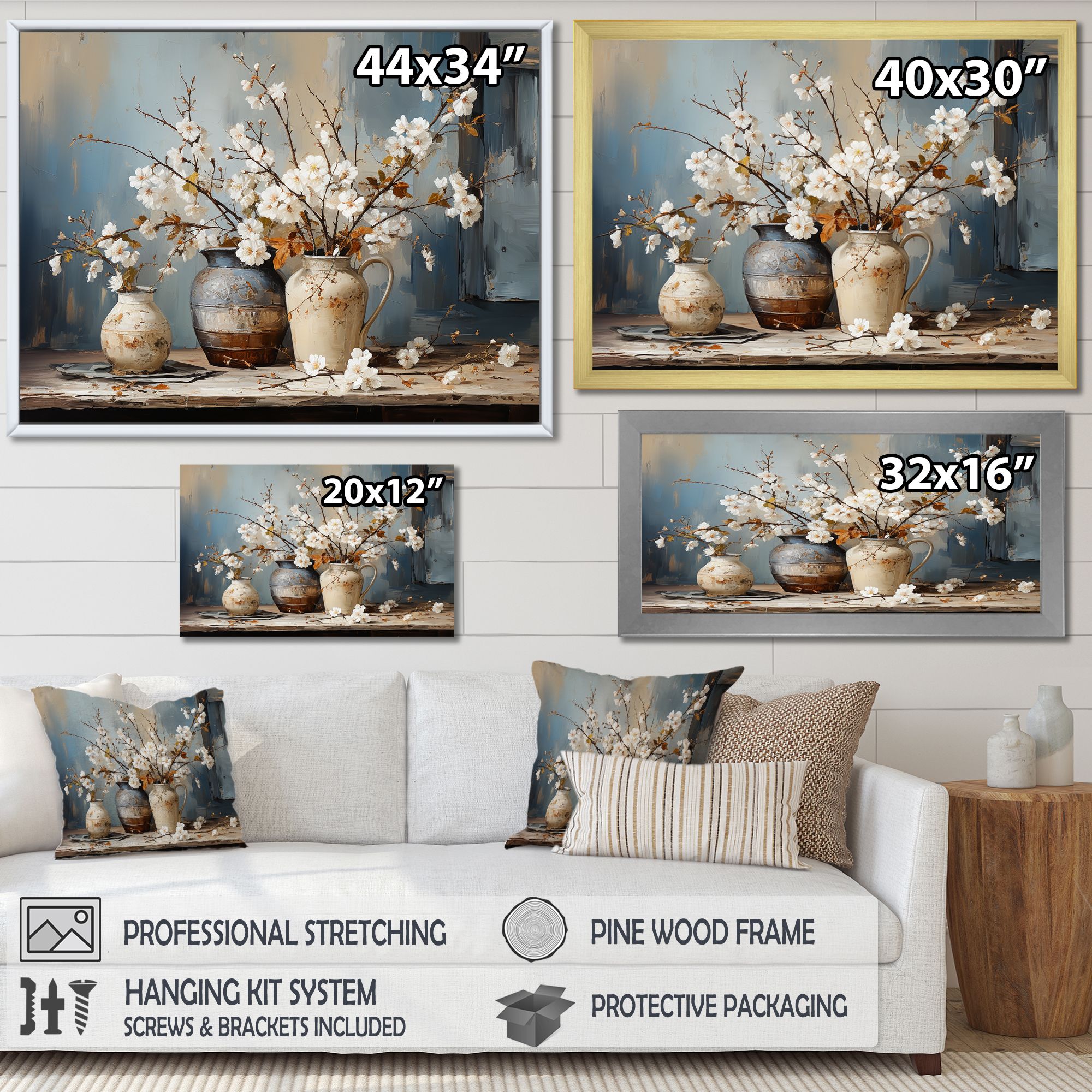 Still Life With Pottery and Flowers – Classic Modern Blend