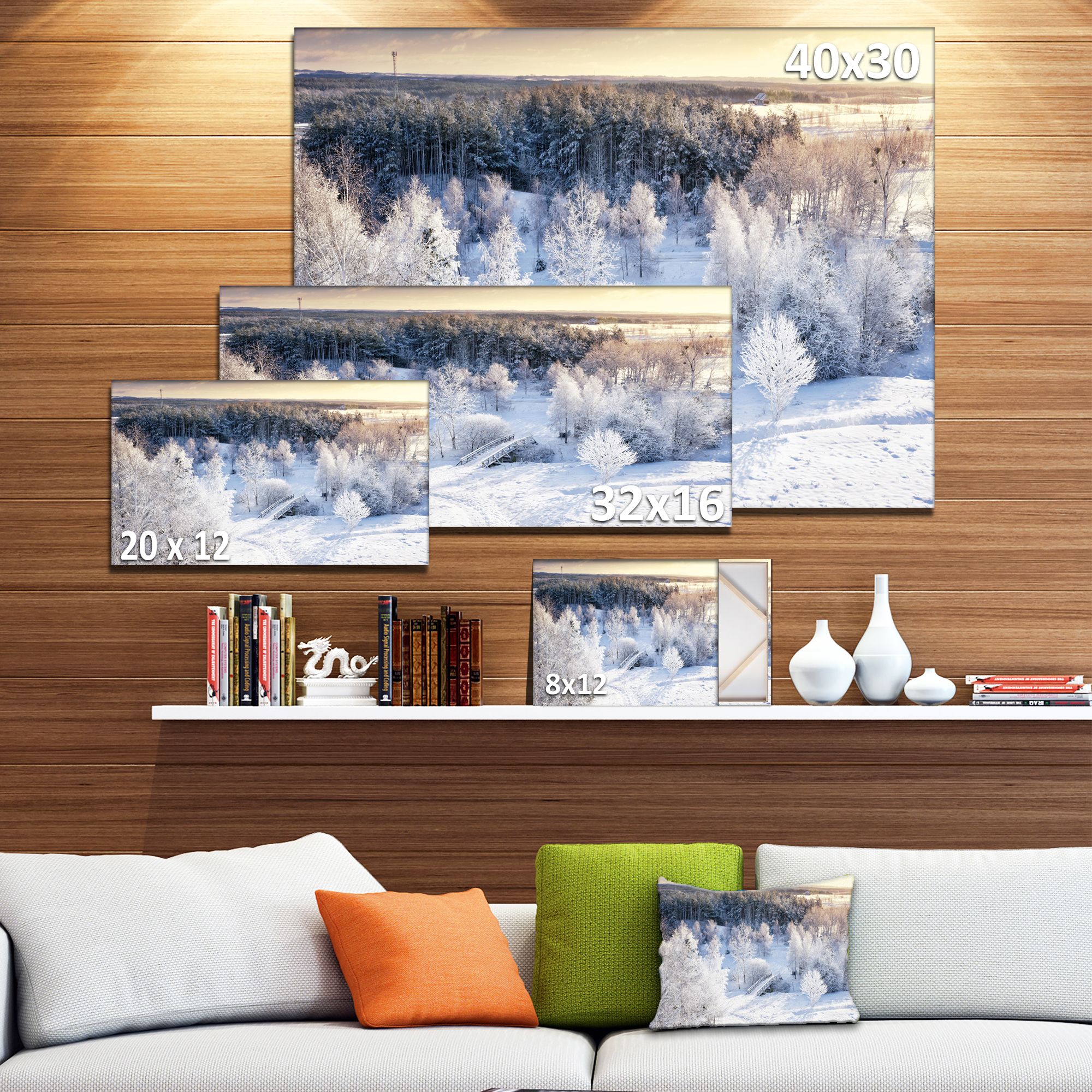 Toile « Beautiful Winter Panorama »