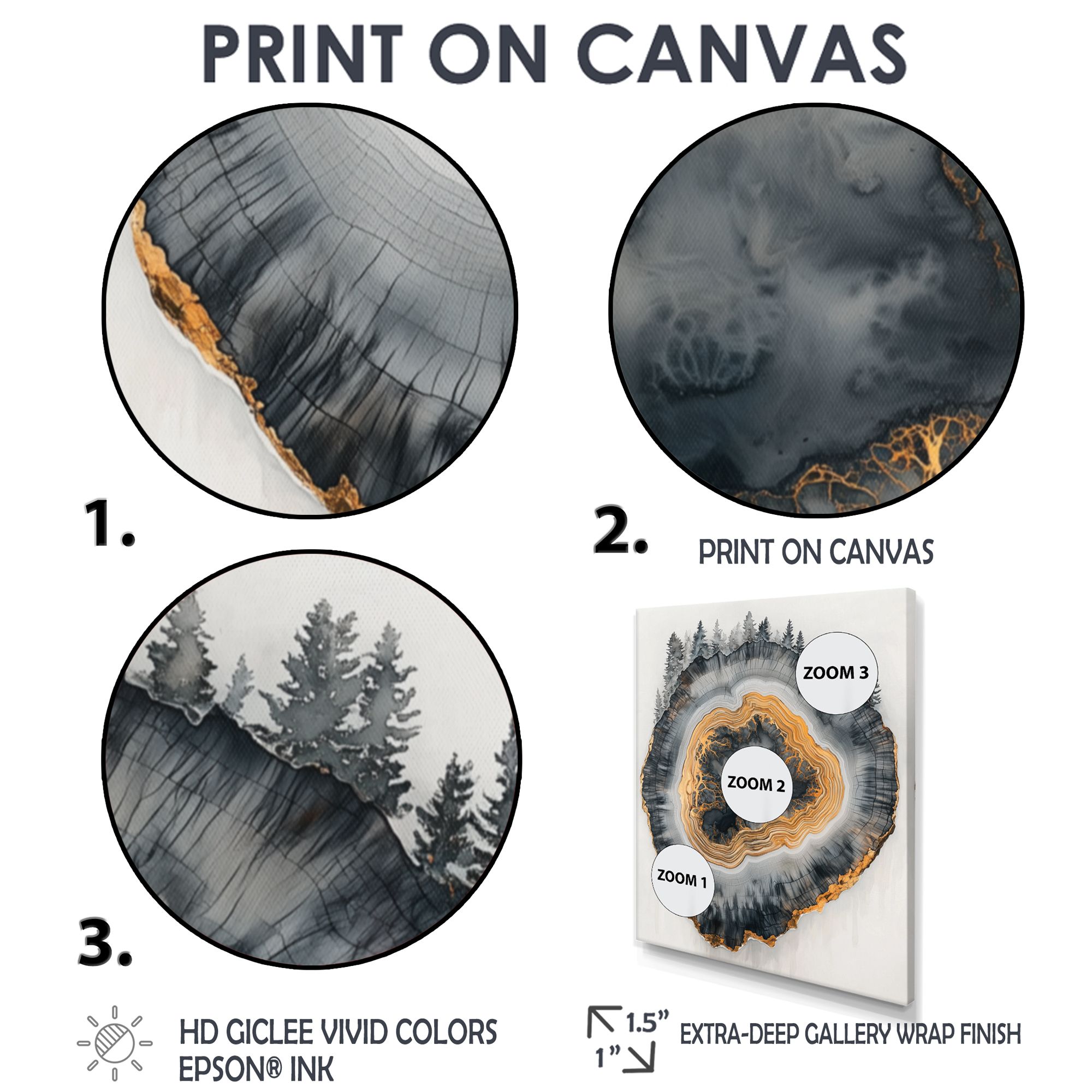 Art mural rivière de cristal sentier forêt givrée