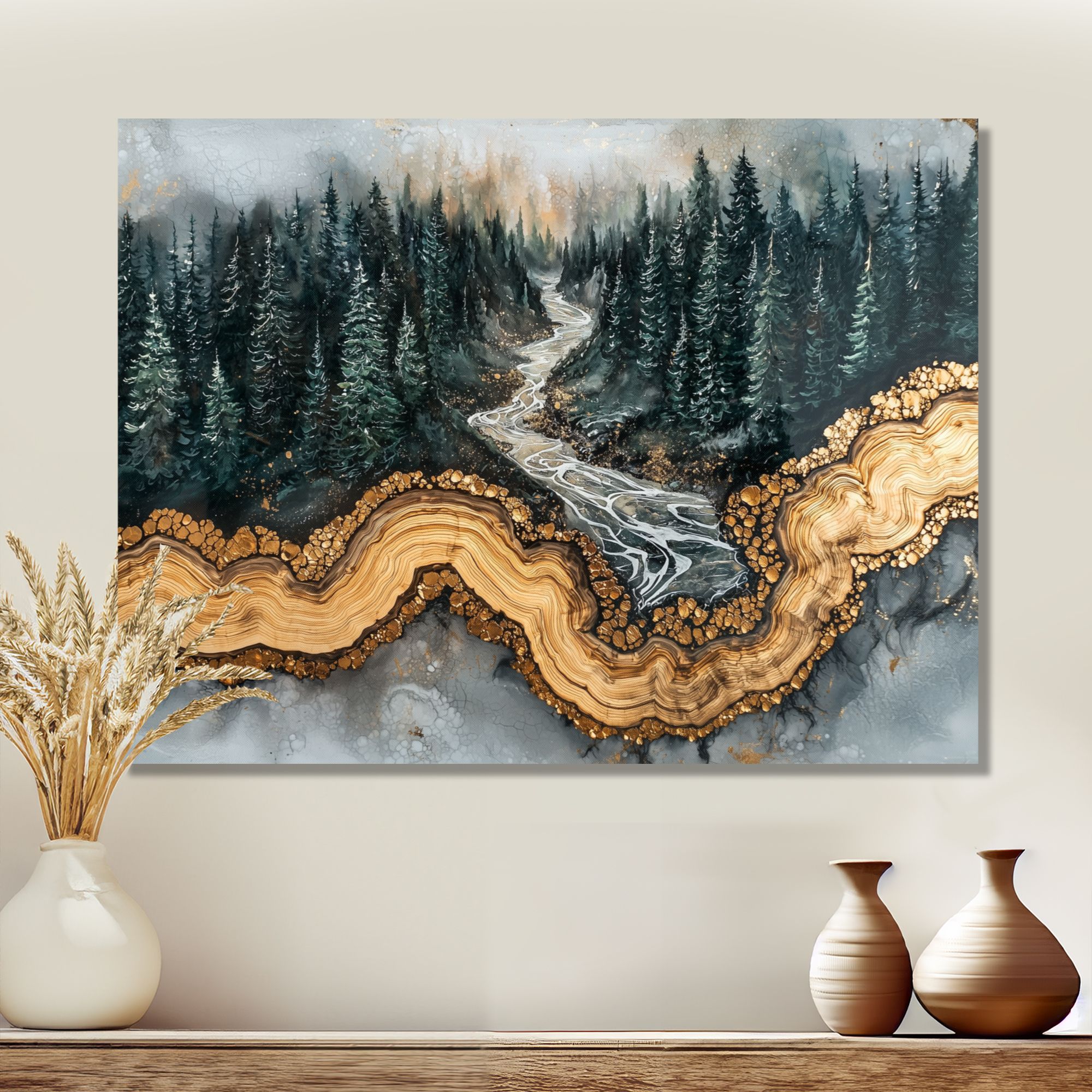 Winter Veins – Crystal Forest Landscape