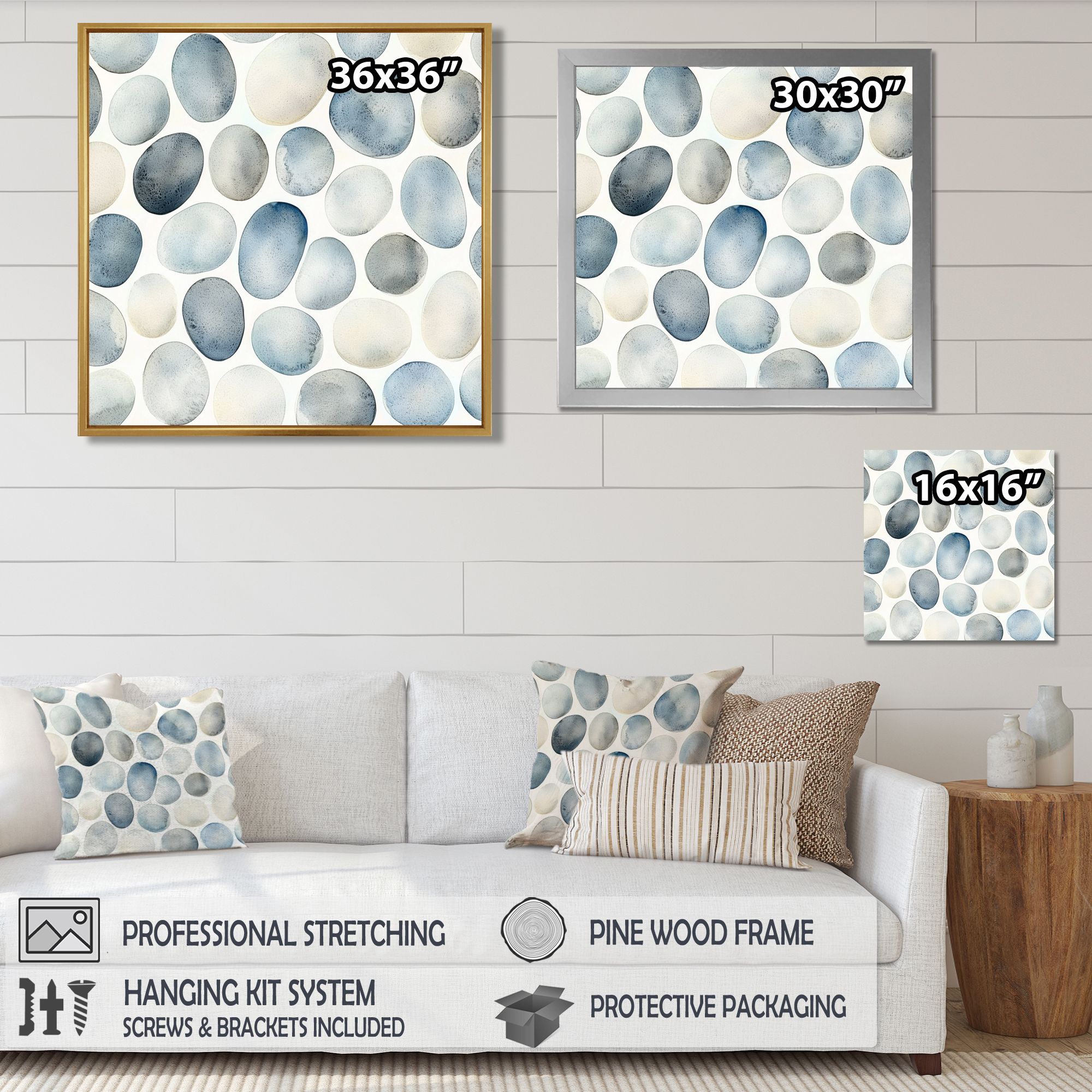 Stone Harmony – Minimalist Meditation Collage