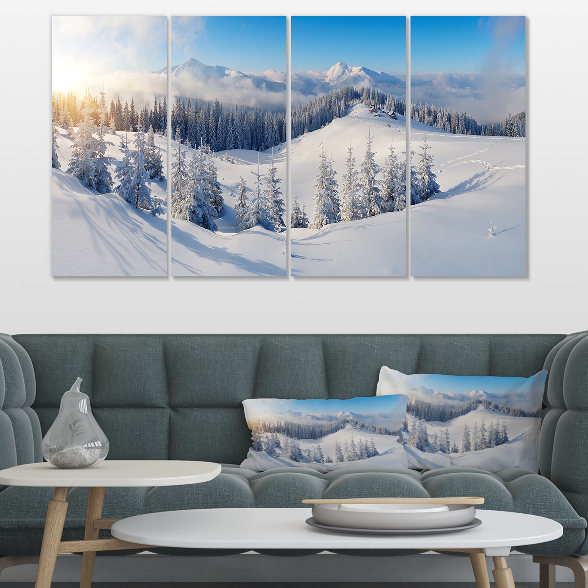 Toile « Winter Mountains Panorama
