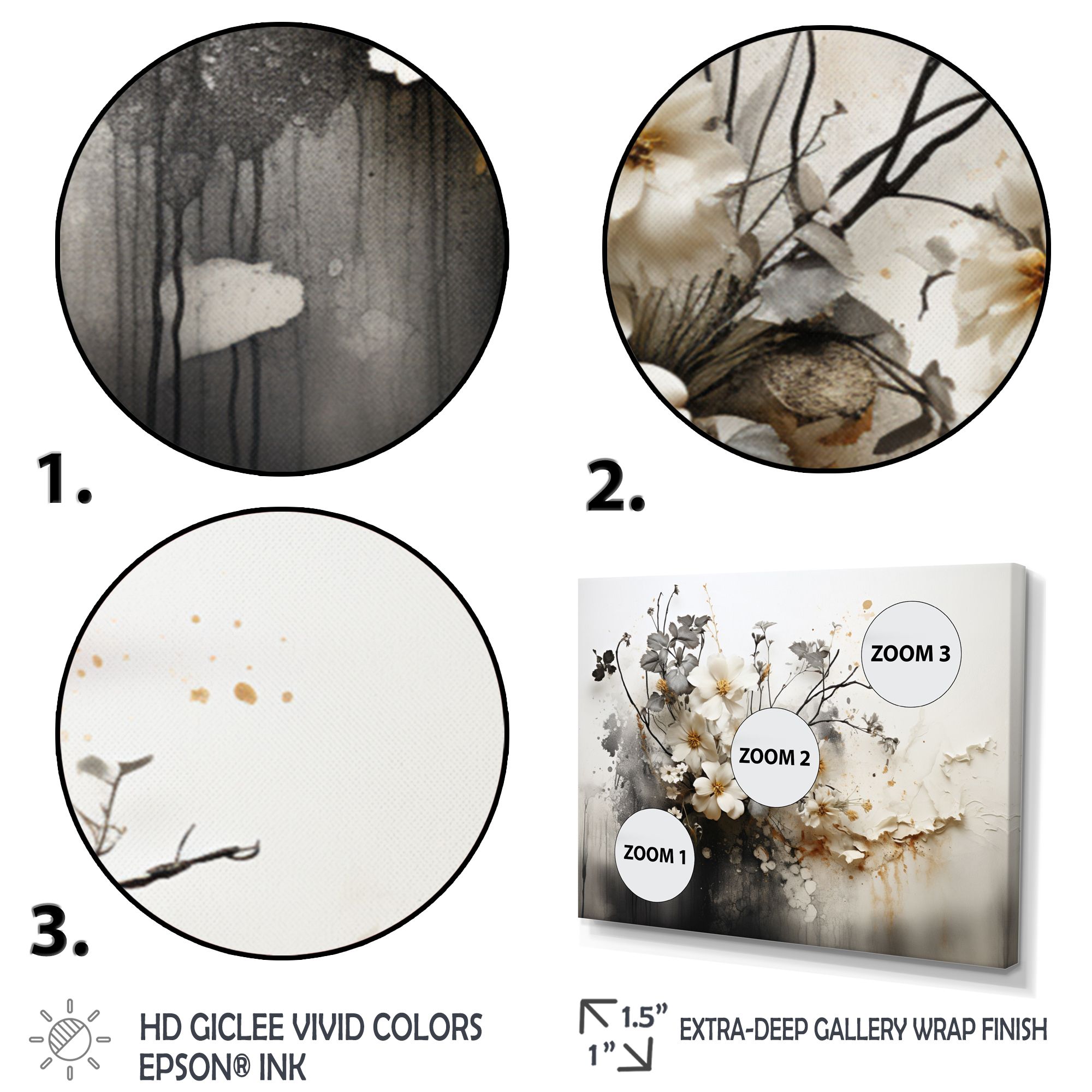 Bohemian Earth Collage – Rustic Floral and Nature Fusion