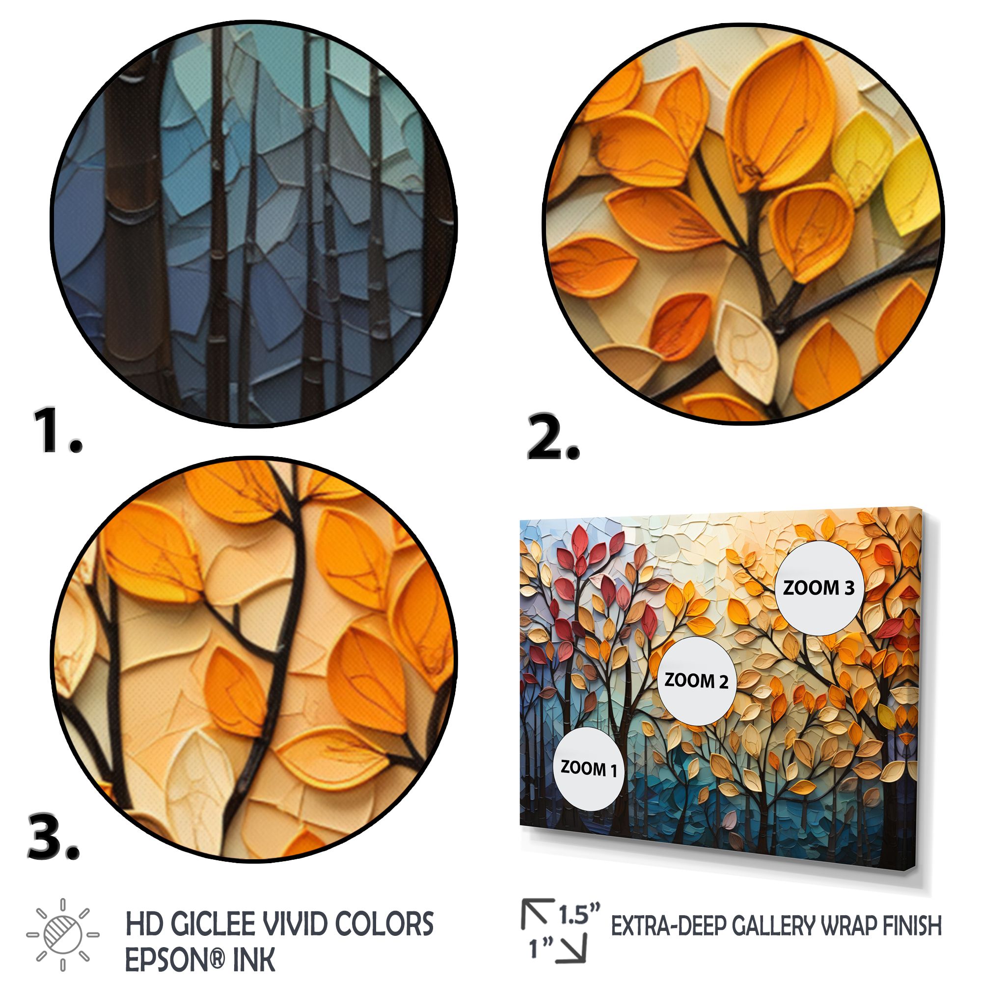 Autumn Leaves Symphony – Textured Seasonal Patchwork