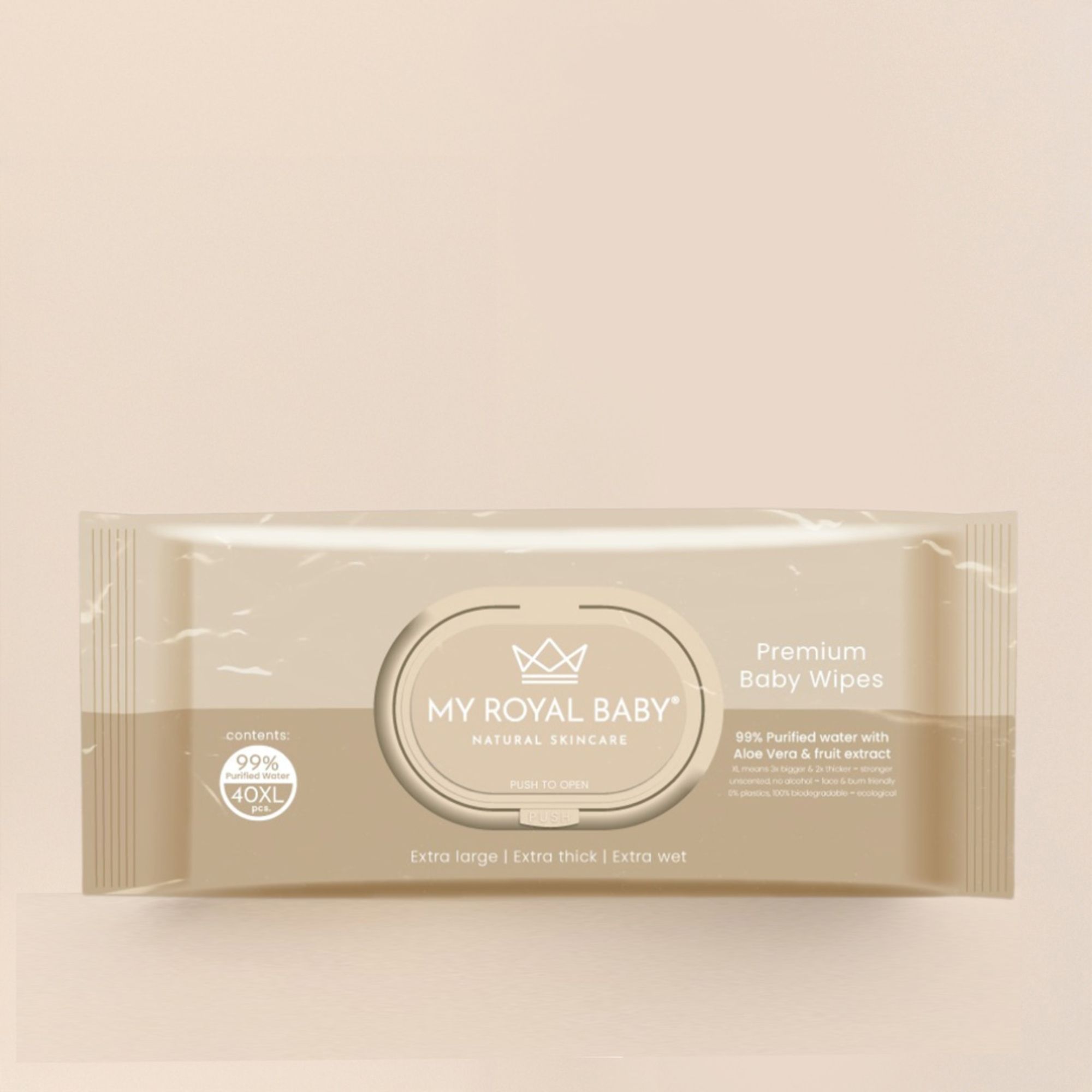 MyRoyalBaby® Lingettes pour bébé Premium XL – Pack économique