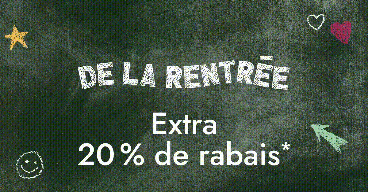 Solde éclair de la rentrée