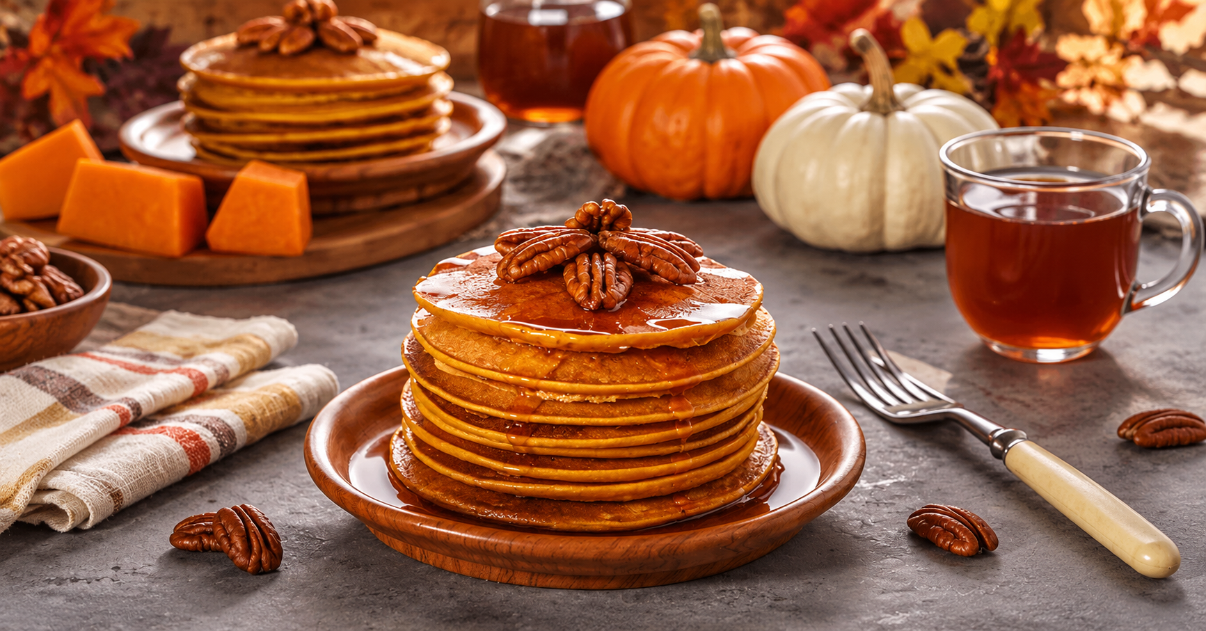 Make These Healthy Pumpkin Protein Pancakes This Fall