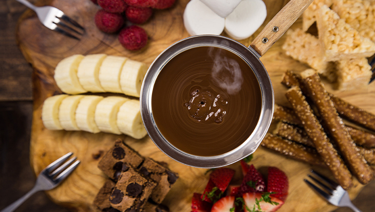 Idées d'aliments pour fondue au chocolat