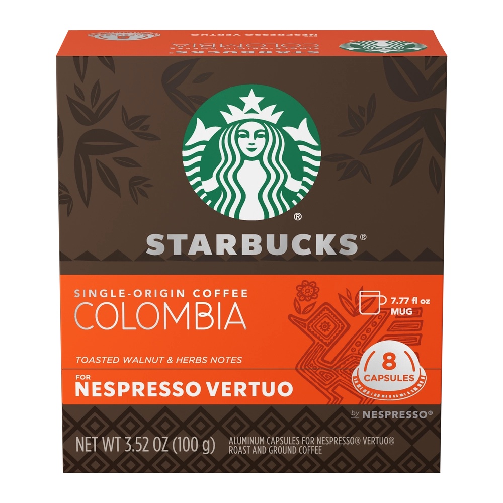 Capsules Starbucks® Café d'origine Colombie pour Nespresso® Vertuo